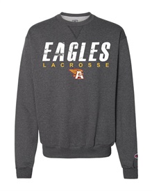 AHS Lacrosse Grey soft style Crew Neck - Orders Due Wednesday, March 13, 2024